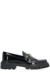 TOD'S TOD'S LOGO PLAQUE CHUNKY LOAFERS