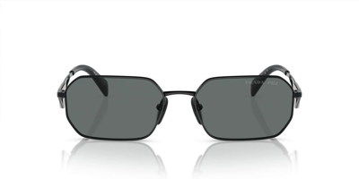 Prada Eyewear Geometric Frame Sunglasses In Black