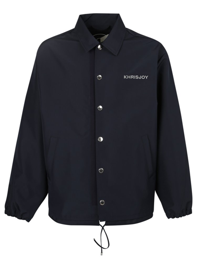 Khrisjoy Collared Button In Navy