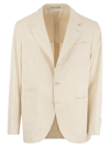 BRUNELLO CUCINELLI BRUNELLO CUCINELLI COTTON AND CASHMERE DECONSTRUCTED JACKET WITH PATCH POCKETS