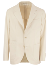 Brunello Cucinelli Men Cotton And Cashmere Deconstructed Jacket With Patch Pockets