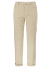 BRUNELLO CUCINELLI BRUNELLO CUCINELLI FIVE POCKET TRADITIONAL FIT TROUSERS IN LIGHT COMFORT DYED DENIM