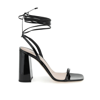 MIU MIU MIU MIU LEATHER SANDALS