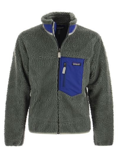 Patagonia Retro-x Faux-shearling Jacket In Green