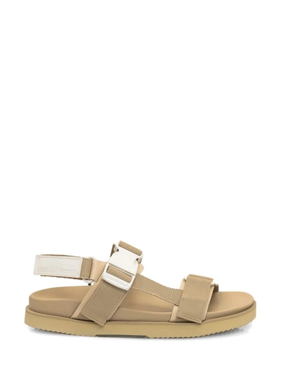 Tommy Hilfiger Crest Webbing Sandals In Beige