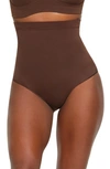 Skims Seamless Sculpt Sculpting High Waist Briefs In Cocoa