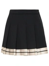 PALM ANGELS PALM ANGELS BLACK POLYESTER SKIRT