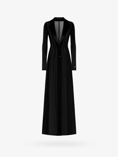 Dolce & Gabbana Silk Coat In Black