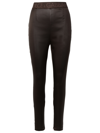 DOLCE & GABBANA DOLCE & GABBANA WOMAN DOLCE & GABBANA BROWN ACETATE LEGGINGS