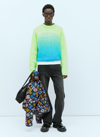 ERL ERL MEN GRADIENT RAINBOW KNIT SWEATER