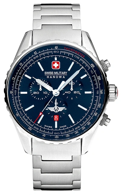 Pre-owned Swiss Military Hanowa Swiss Made Mens Watch Afterburn Chrono Smwgi0000304