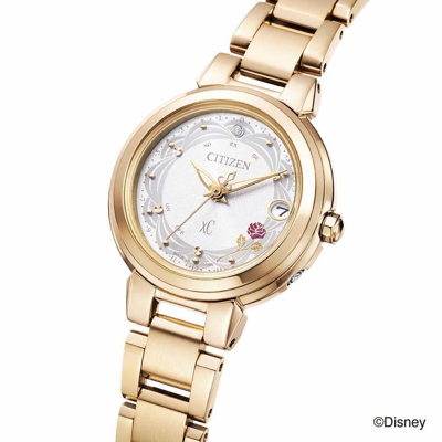 Pre-owned Citizen Disney Collection Beauty And The Beast Xc Limited Es9432-67a Solar Watch