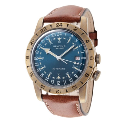 Pre-owned Glycine Men's Gl0414 Airman The Chief 40mm Automatic Watch