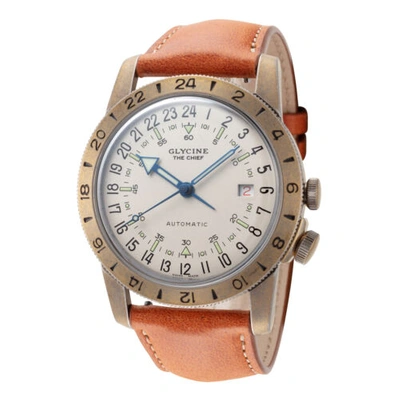 Pre-owned Glycine Men's Gl0415 Airman The Chief 40mm Automatic Watch