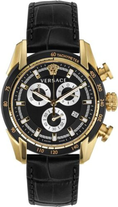 Pre-owned Versace Men's Ve2i00921 V-ray 44mm Quartz Watch