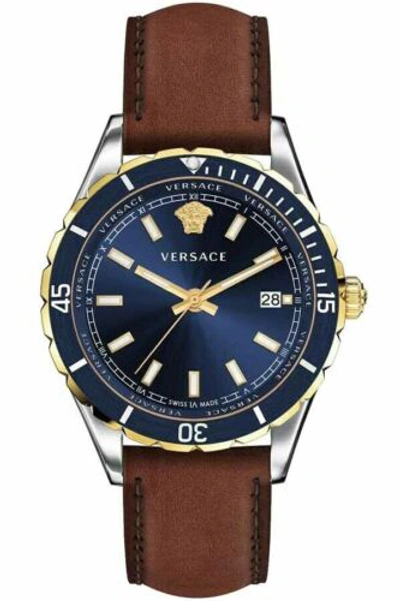 Pre-owned Versace Men's Ve3a00420 Hellenyium 42mm Quartz Watch