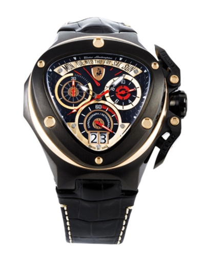 Pre-owned Tonino Lamborghini Men's 3000 Spyder Series Chronograph Watch In 3012 Black