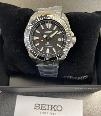 Pre-owned Seiko Prospex Automatic Watch Black Dial Srpf03 Made In Japan With Tag 200m