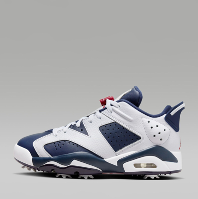 Pre-owned Nike Jordan Retro 6 Golf Shoes Sneakers White/midnight Navy Dv1376-101 Us 7-12 In White/midnight Navy/varsity Red