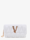 VERSACE VERSACE WOMAN VIRTUS WOMAN WHITE SHOULDER BAGS