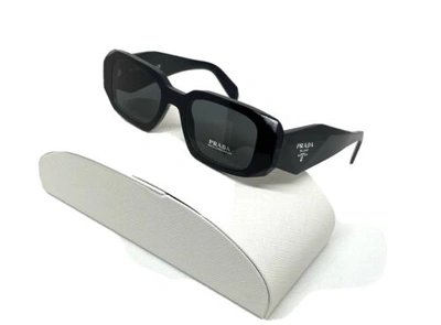 Pre-owned Prada Designer Sunglasses.  Symbole Pr 17w 1ab5s0 49 In Gray