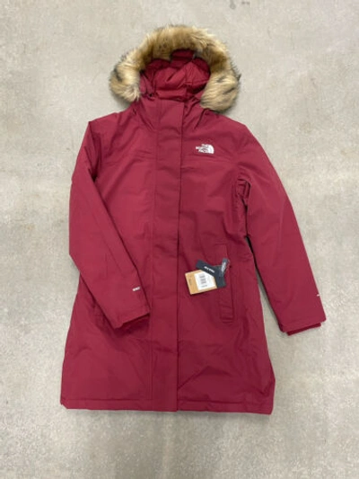 Pre-owned The North Face Women Arctic Parka Down Cordovan Red Warm Winter Jacket