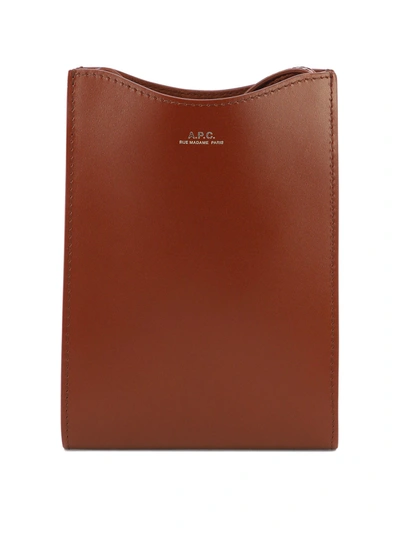 Apc A.p.c. "jamie" Pouch In Brown