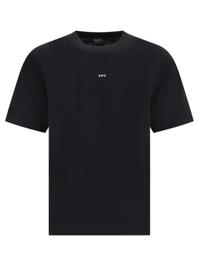 Apc Black Cotton T-shirt