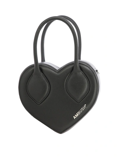 Ambush Heart Shoulder Bag In Black