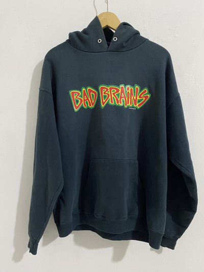 Pre-owned Band Tees X Rock T Shirt Vintage Bad Brains Hoodie In Green