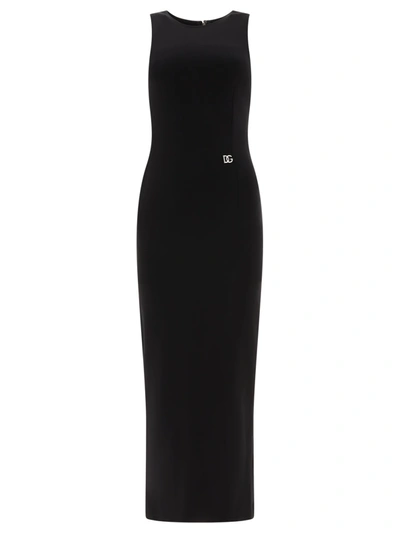 Dolce & Gabbana "dg" Dress In Black
