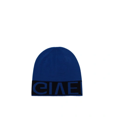 Givenchy Wool Logo Hat In Blue