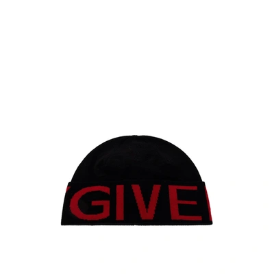 GIVENCHY GIVENCHY WOOL LOGO HAT