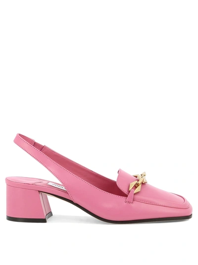 Jimmy Choo Women's Diamond Tilda Slingback Heeled Loafers In Candy Pink