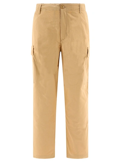Kenzo Beige Cotton Cargo Pant In Brown