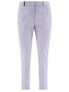 PESERICO PESERICO CROPPED CIGARETTE TROUSERS