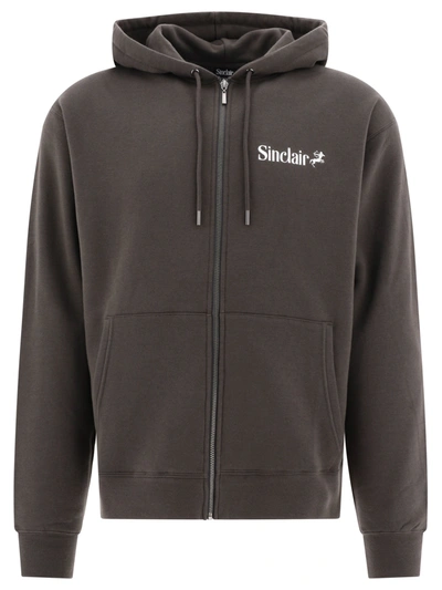 Sinclair "sagittarius" Zipped Hoodie In Grey