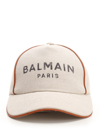 BALMAIN BALMAIN LOGO PRINTED BASEBALL CAP