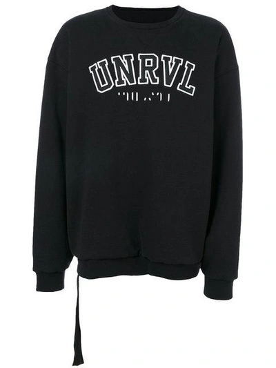Ben Taverniti Unravel Project Unravel Panel Sweatshirt In Black