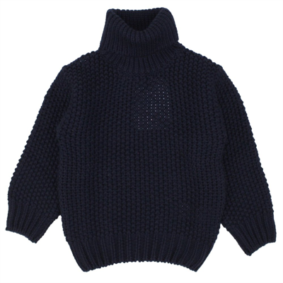 Il Gufo Turtleneck Long In Blue