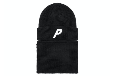 Pre-owned Palace Zip Off Facewarmer P Beanie Black