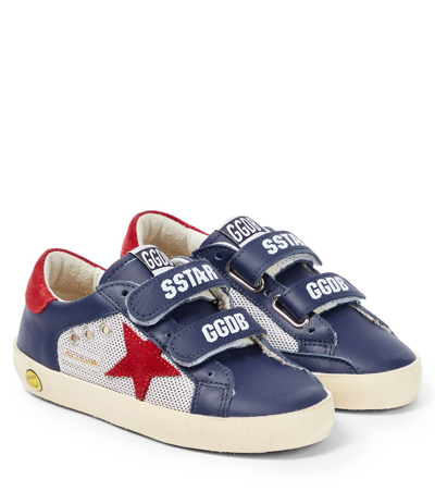 Golden Goose Kids' Old School Leather Sneakers In Multicoloured