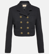 GUCCI DOUBLE-BREASTED CROPPED JACKET