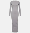 Entire Studios Jersey Maxi Dress In Grey