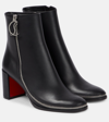 CHRISTIAN LOUBOUTIN CL ZIP LEATHER ANKLE BOOTS