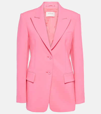 Sportmax Zermat Wool-blend Blazer In Pink