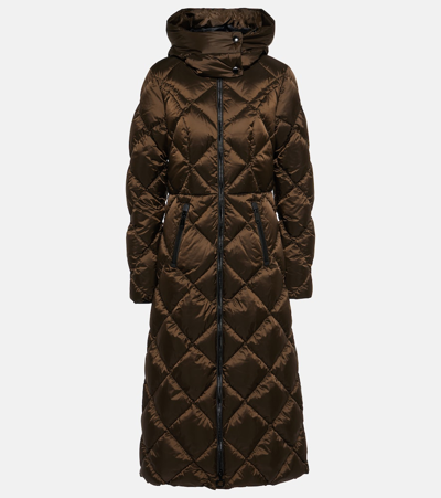 Goldbergh Belle Quilted Down Coat In Brown