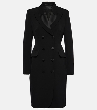 Max Mara Selvi Wool Blazer Dress In Black