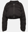 Entire Studios Cropped Down Jacket In Black