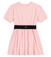 Dolce & Gabbana Kids' Cotton-blend Jersey Dress In Pink